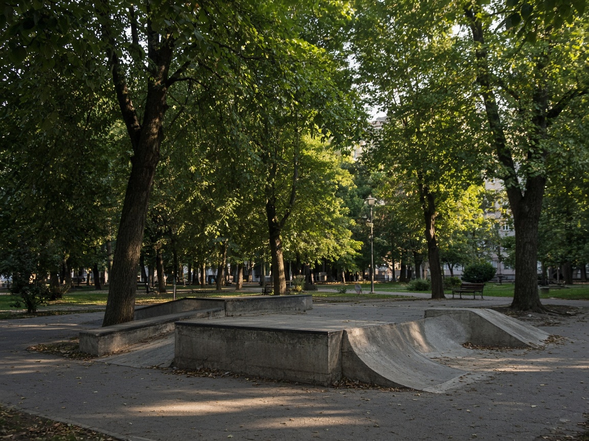 Скейт-парк в парке Урицкого